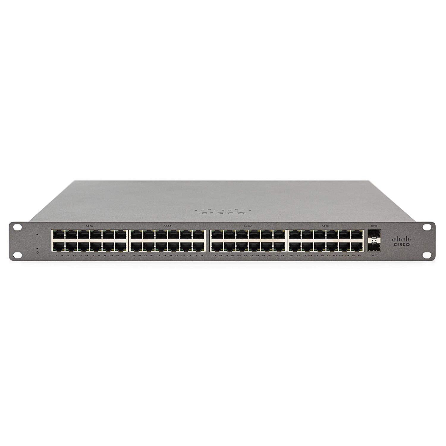 Meraki Go 48 portu mākoņpārvaldīts tīkla slēdzis — GS110 